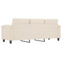 Voir la diapositive 5 : VIDAXL Canape a 3 places Beige 180 cm Tissu microfibre