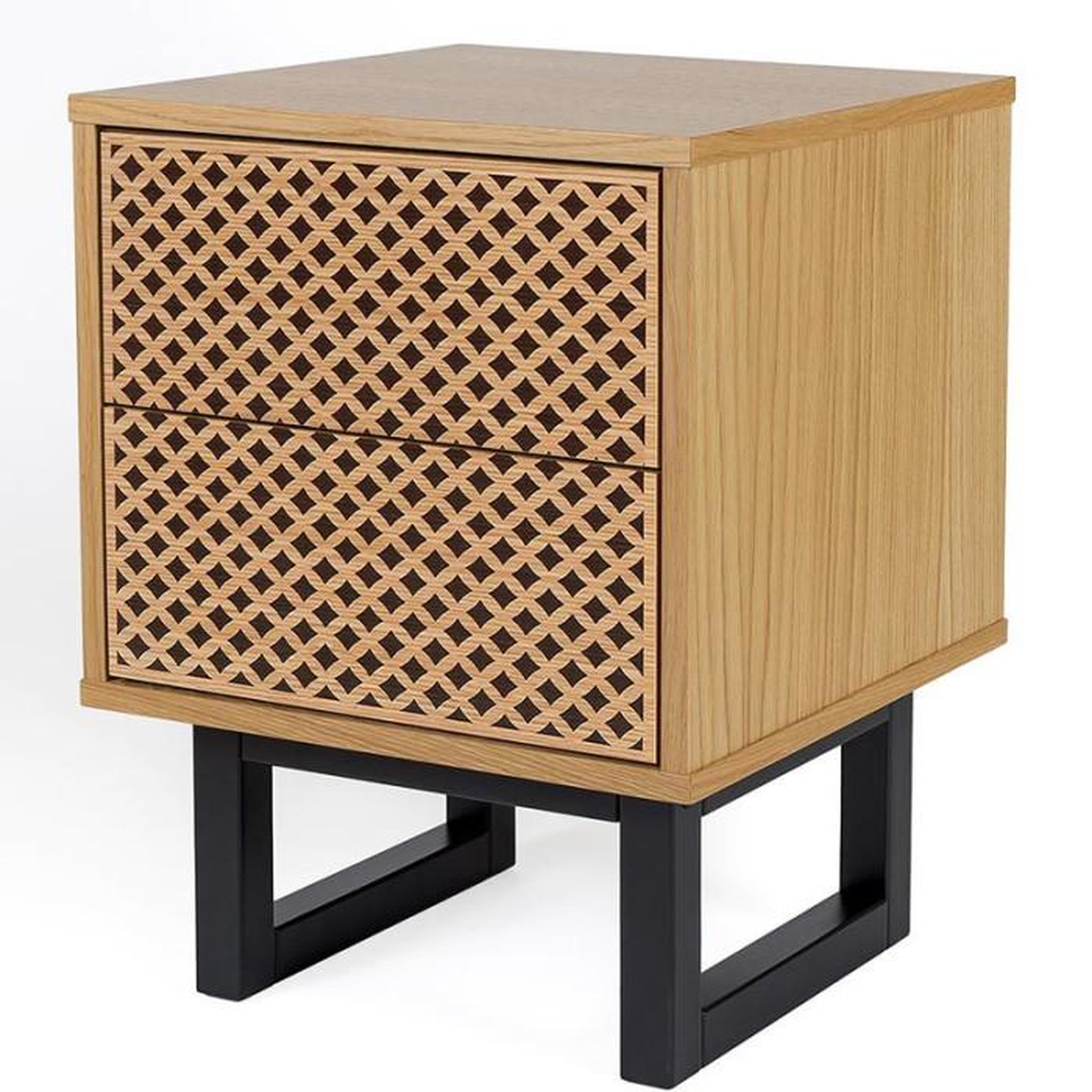 Voir la diapositive 2 : Paris Prix Table de Chevet Design en Bois  Camden  53cm Naturel