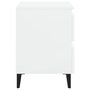 Voir la diapositive 5 : VIDAXL Tables de chevet 2 pcs blanc brillant bois d'ingenierie