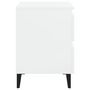 Voir la diapositive 5 : VIDAXL Tables de chevet 2 pcs blanc brillant bois d'ingenierie