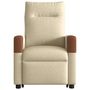 Voir la diapositive 5 : VIDAXL Fauteuil inclinable de massage Creme Tissu