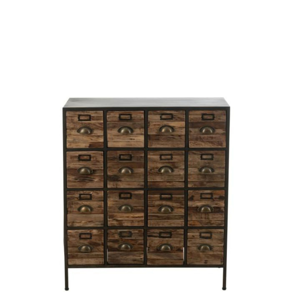 Paris Prix Meuble de Rangement 16 Tiroirs  Damian  92cm Marron