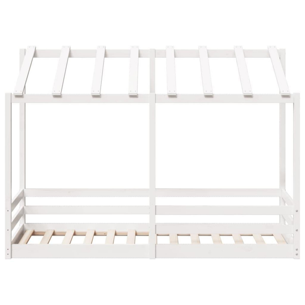 VIDAXL Lit pour enfants sans matelas blanc 75x190 cm bois pin massif