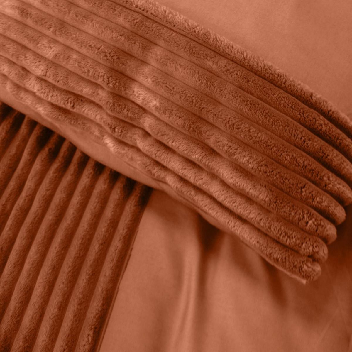 Home collection Parure housse de couette microfibre et velour