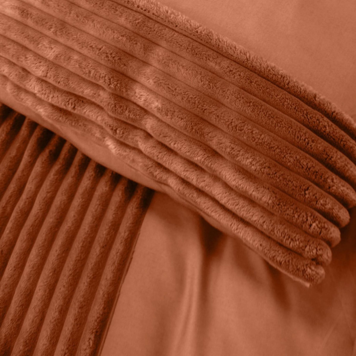 Home collection Parure housse de couette microfibre et velour