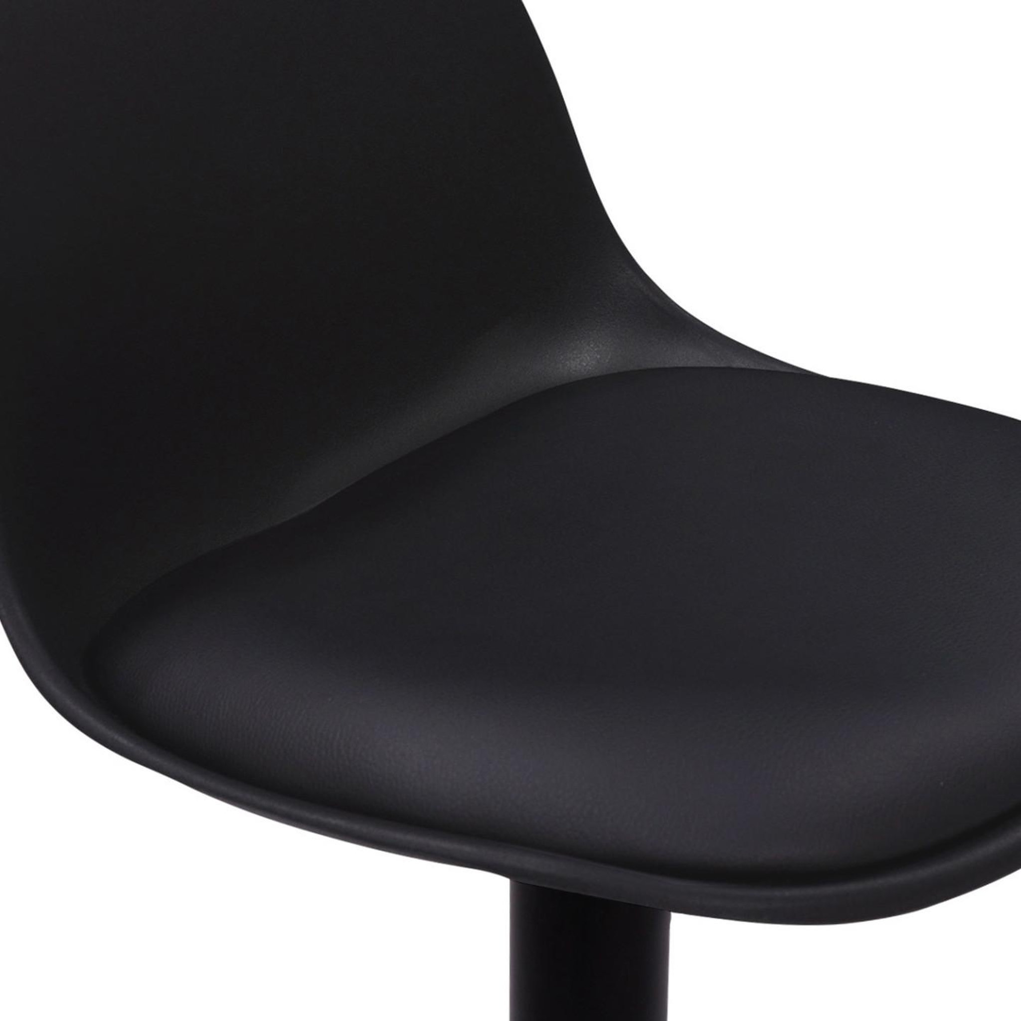 Voir la diapositive 6 : ID MARKET Ensemble table de bar phoenix bois et noir et 2 tabourets karl noir pied noir