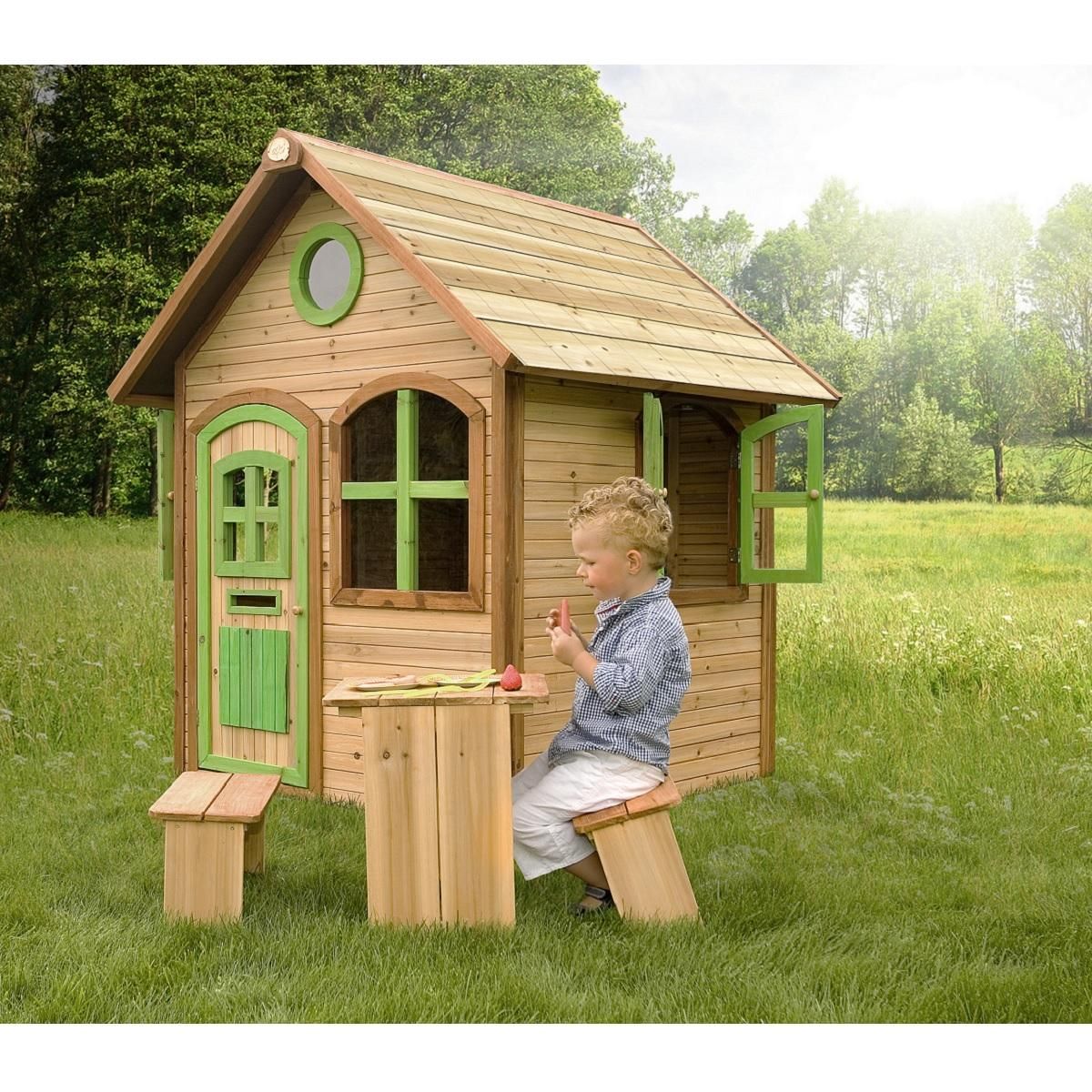 PRAGMA Cabane de jardin pour enfant - Bois - H1.74m - Julia