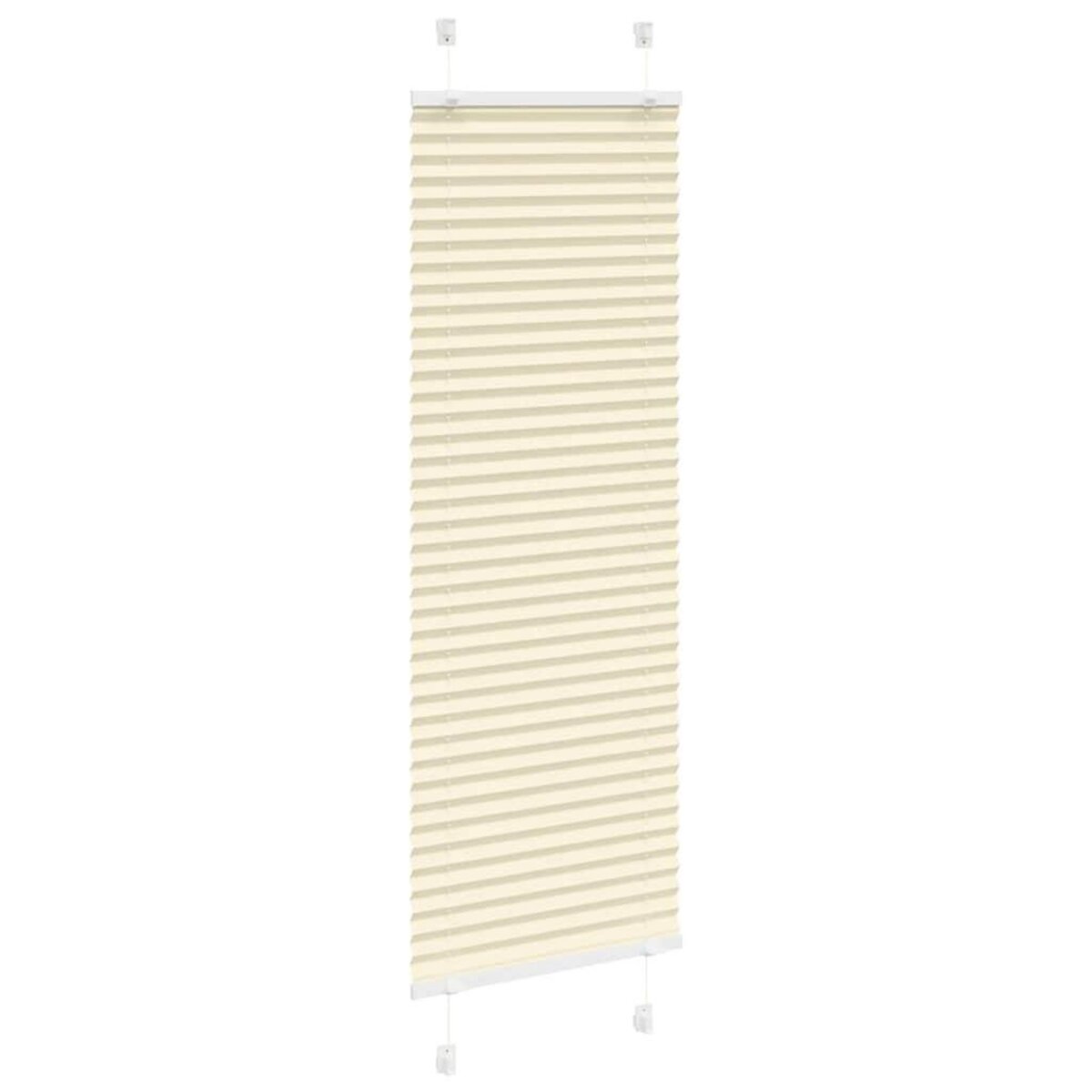 VIDAXL Store plisse creme 45x100 cm largeur du tissu 44,4 cm polyester