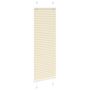 Voir la diapositive 3 : VIDAXL Store plisse creme 45x100 cm largeur du tissu 44,4 cm polyester