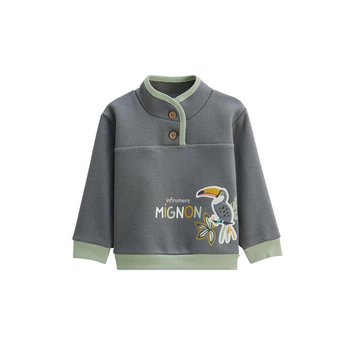Petit Béguin Sweat-shirt enfant en molleton ultra chaud Boavista