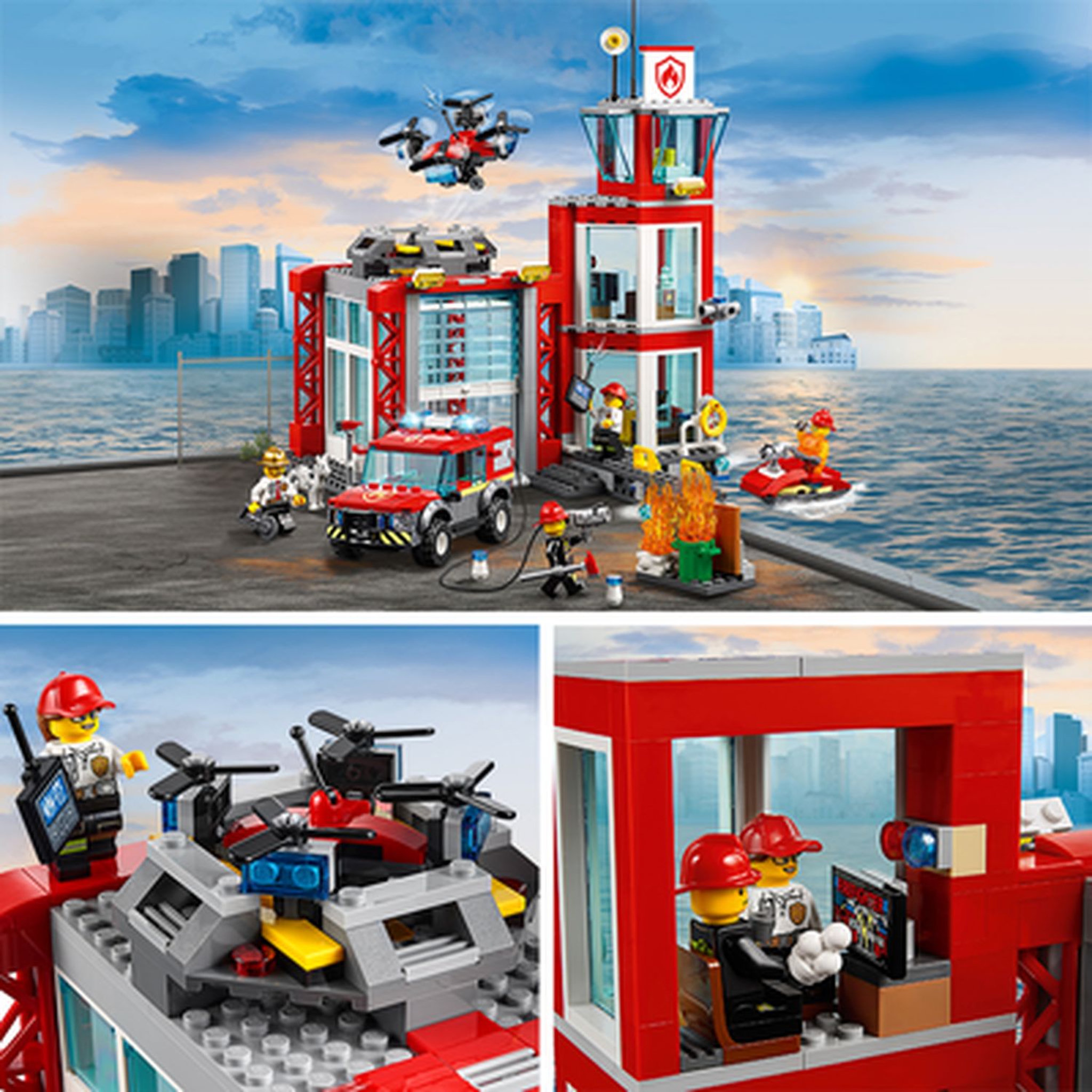 Voir la diapositive 4 : LEGO City 60215 La caserne de pompiers