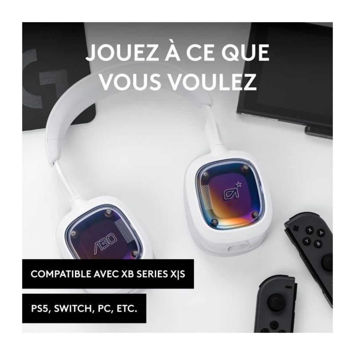 LOGITECH G Casque Gaming sans fil - ASTRO - A30 - Pour PS, PC, Mobile - Blanc