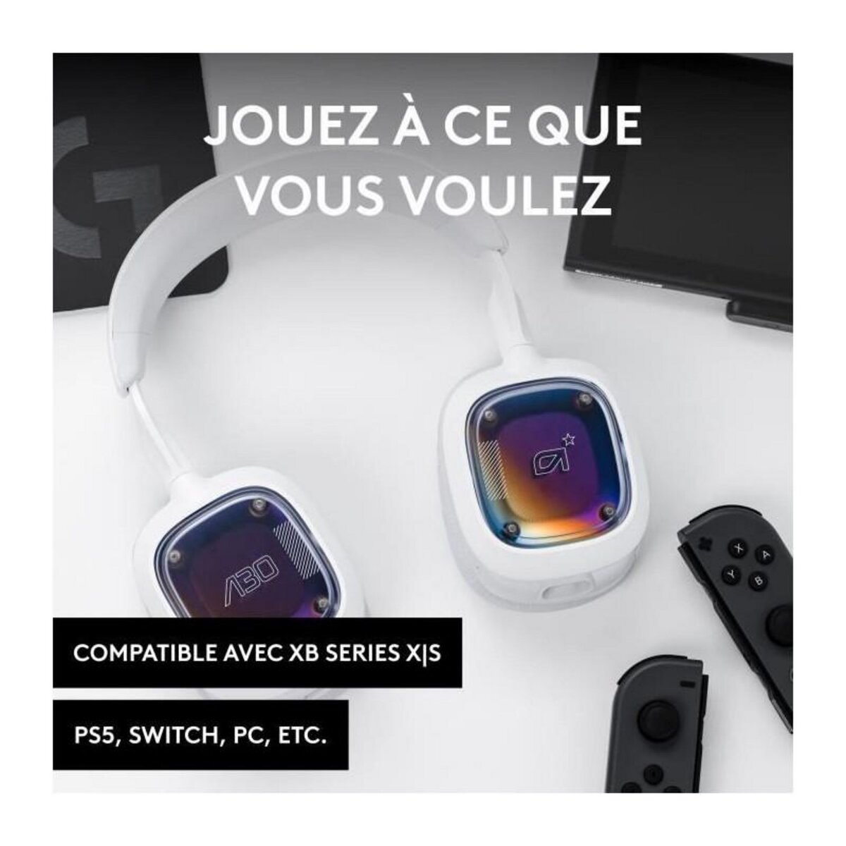 LOGITECH G Casque Gaming sans fil - ASTRO - A30 - Pour PS, PC, Mobile - Blanc