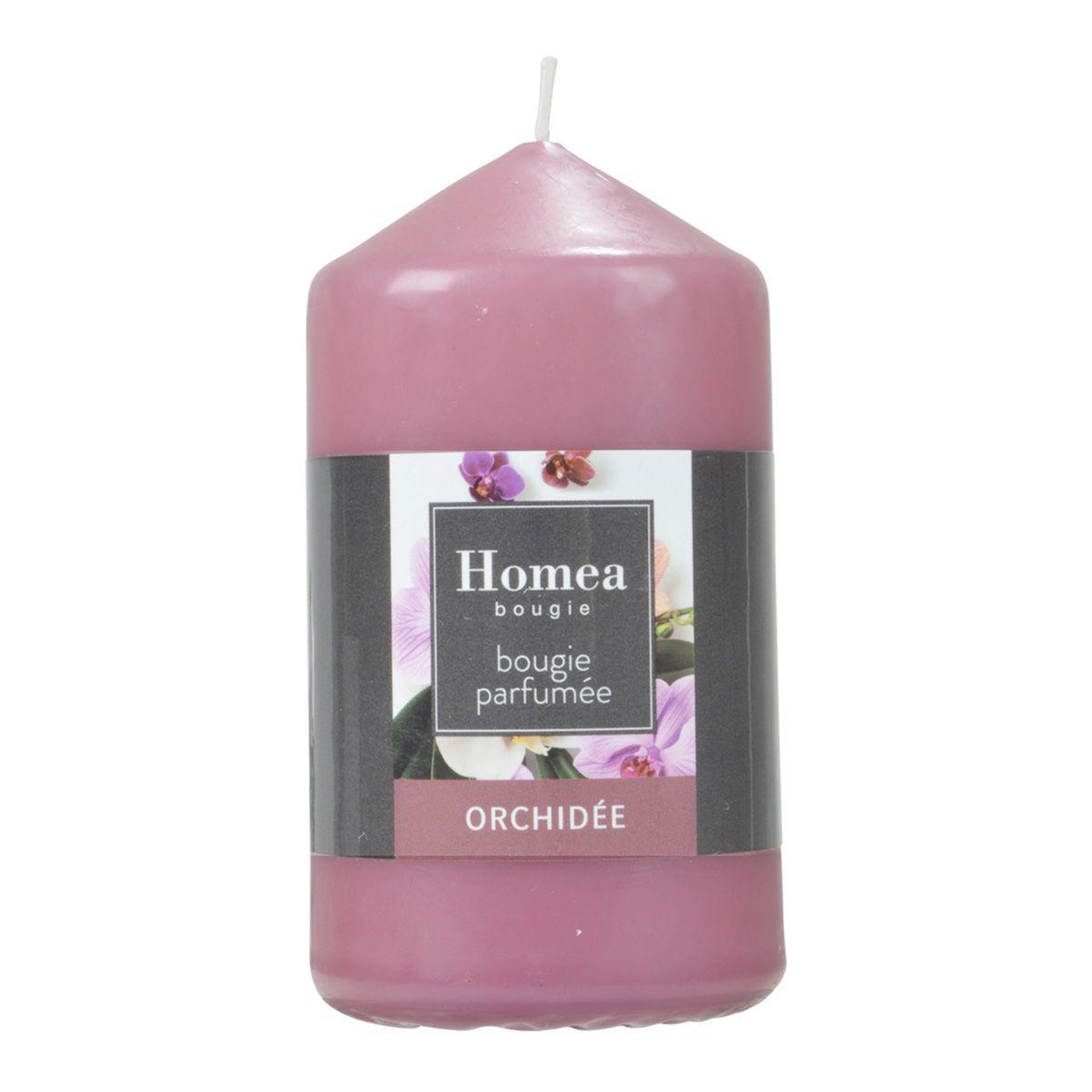 HOMEA Bougie pilier  essentiel ii  11cm orchidée