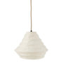 Voir la diapositive 1 : Paris Prix Lampe Suspension en Raphia  Nid  35cm Blanc