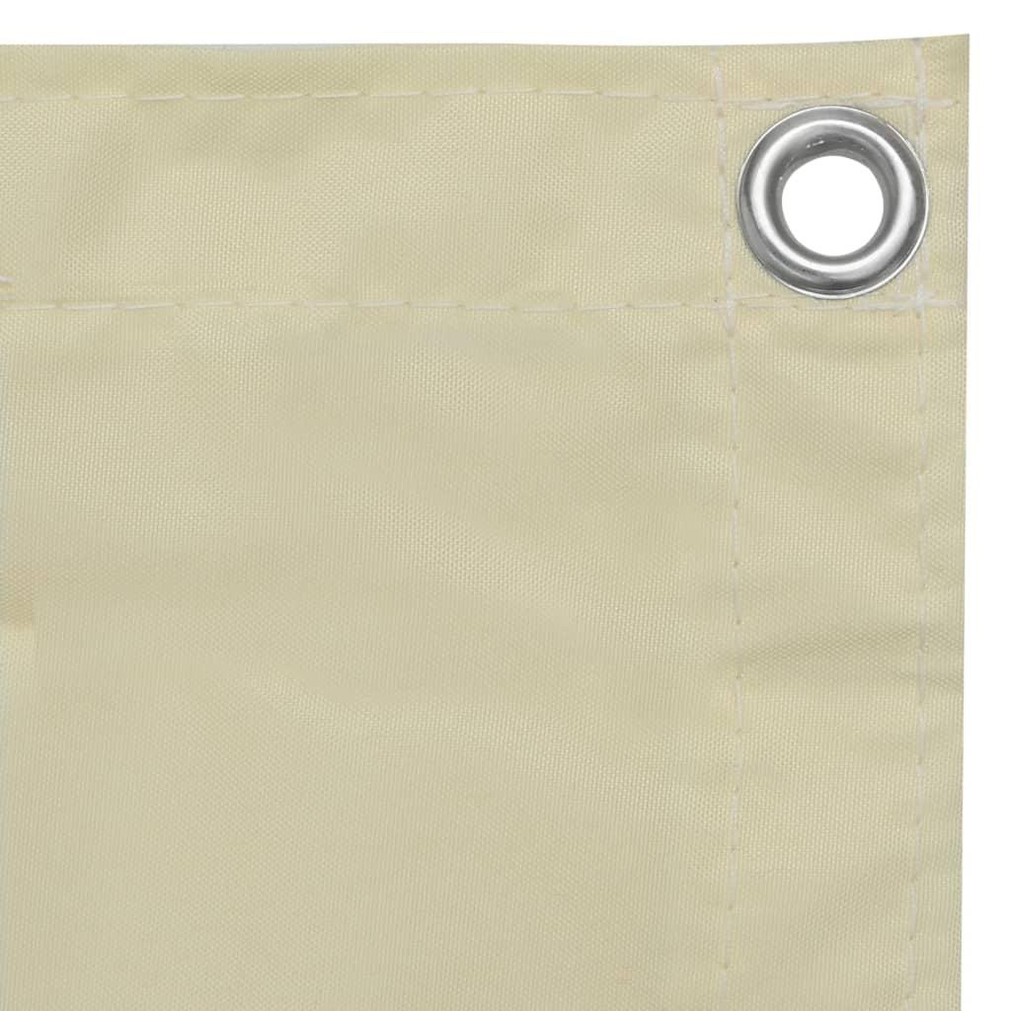 Voir la diapositive 3 : VIDAXL Ecran de balcon Creme 120x600 cm Tissu Oxford