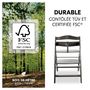 Voir la diapositive 3 : HAUCK Chaise haute en bois Alpha Select gris foncé
