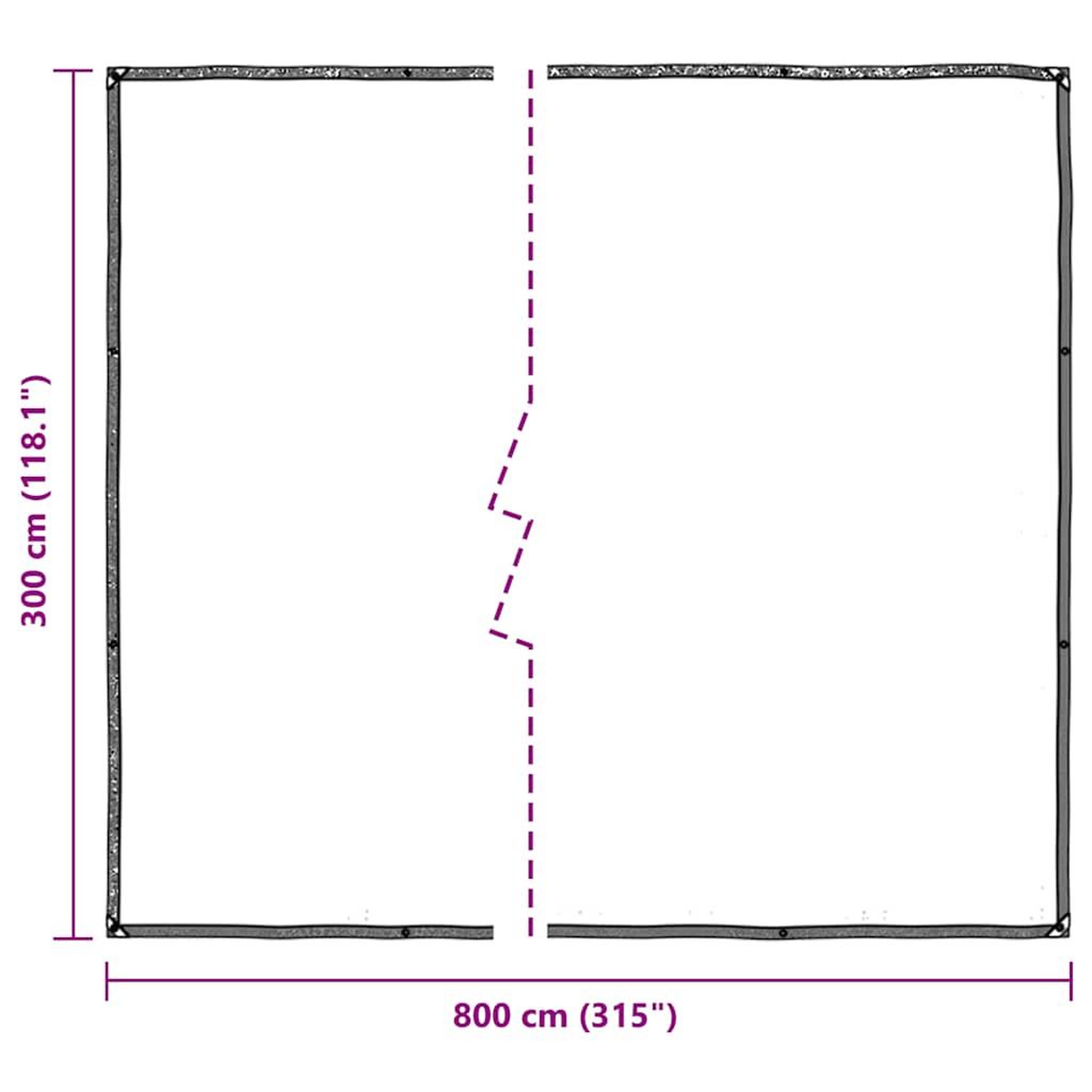 Voir la diapositive 6 : VIDAXL Bache transparente avec œillets 3x8 m polyethylene