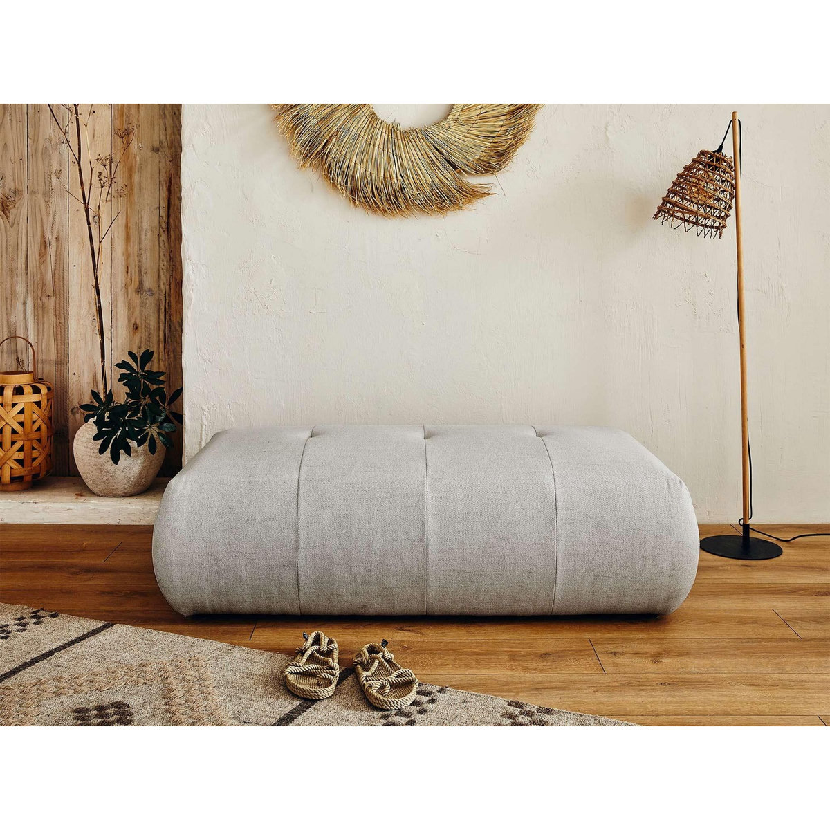 LISA DESIGN Onyx - pouf modulable - en tissu