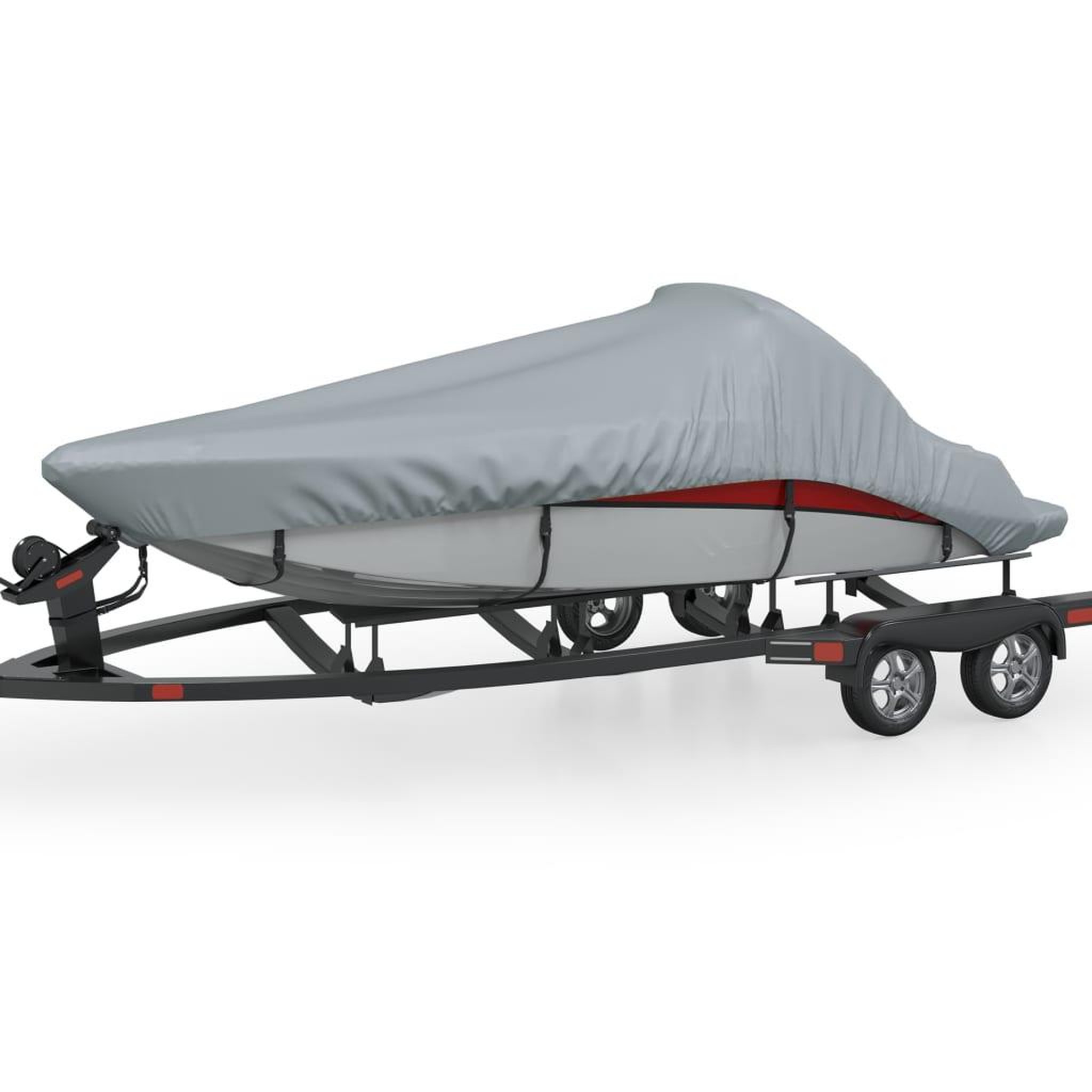 VIDAXL Housse pour bateau gris 519-580 cm(longueur) 294 cm(largeur)