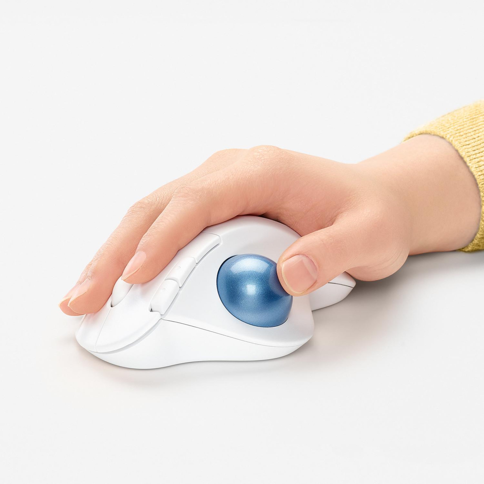 Voir la diapositive 3 : Logitech Souris Trackball sans fil Wifi Logitech ERGO M575 Blanc cassé