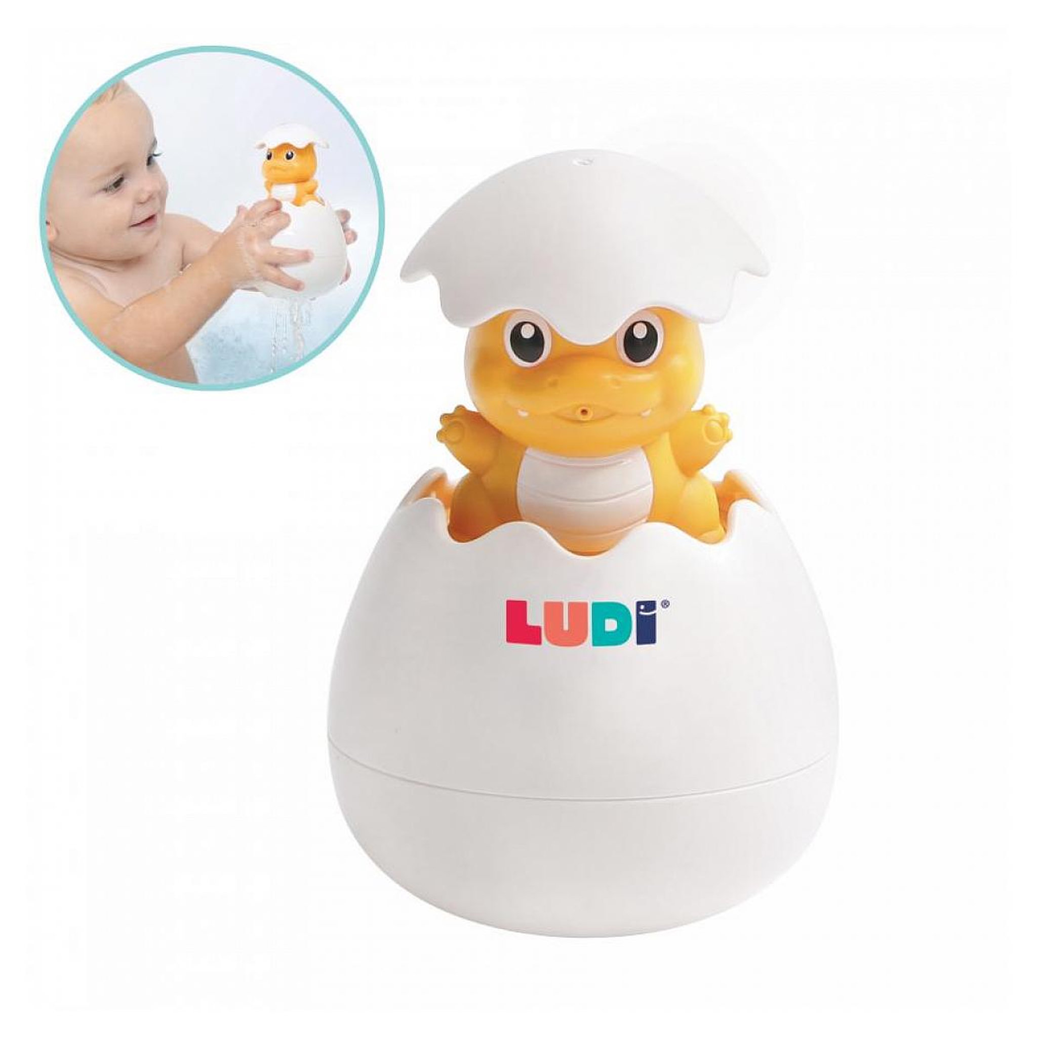 Voir la diapositive 3 : LUDI Oeuf de bain magique dino rigolo