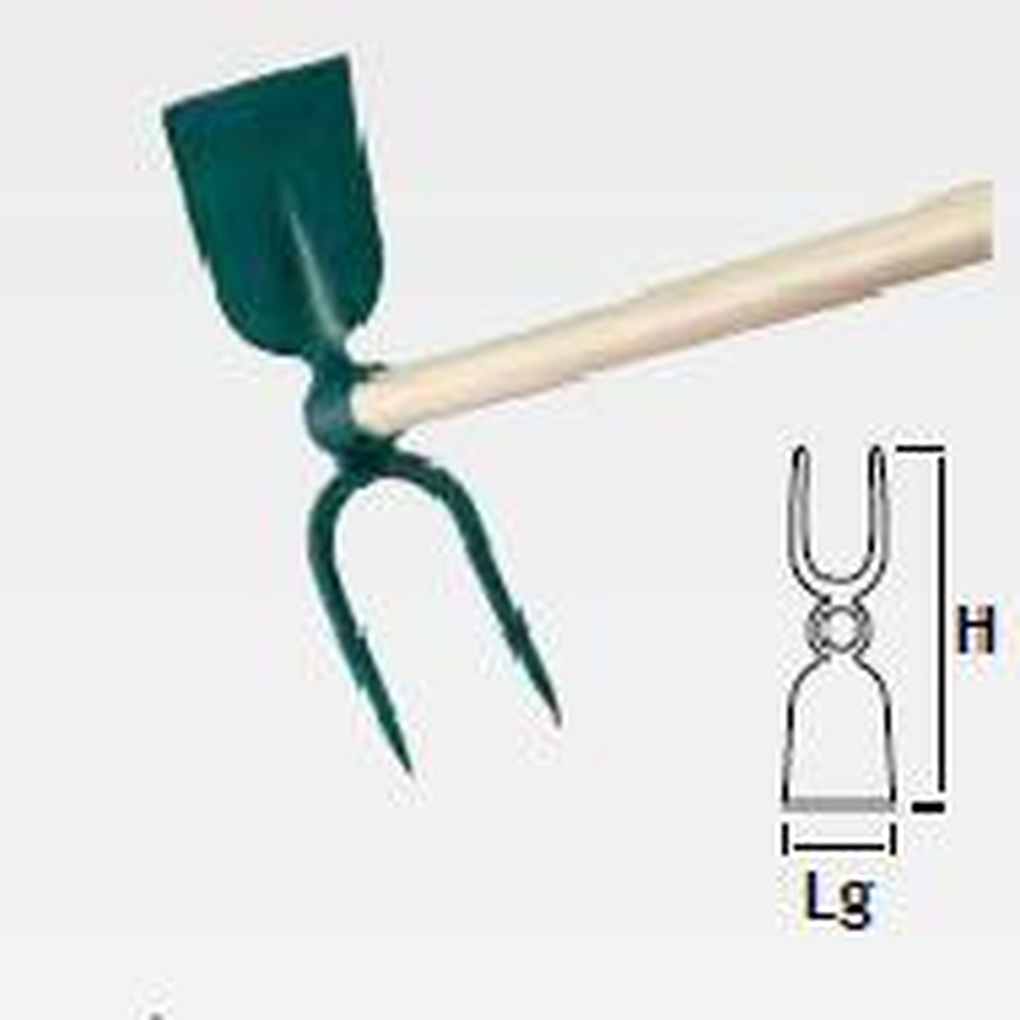 Leborgne Serfouette à vigne - 38 cm - manche bois certifié PEFC 100%