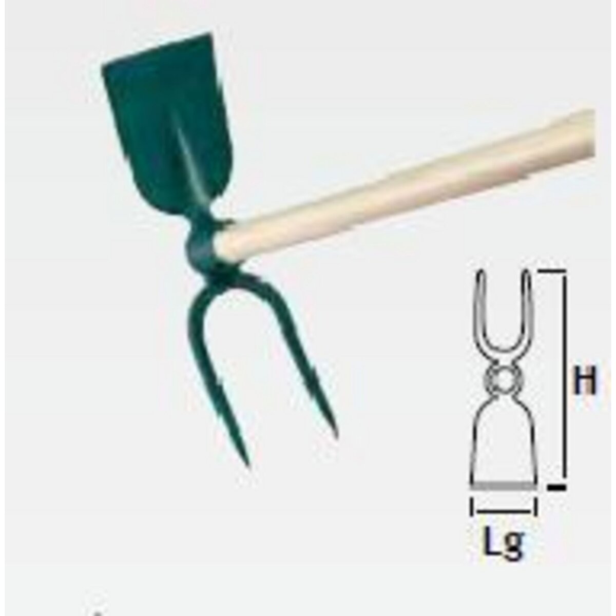 Leborgne Serfouette à vigne - 38 cm - manche bois certifié PEFC 100%