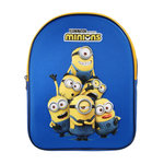 Bagtrotter Bagtrotter - Les Minions - Sac à Dos Scolaire Goûter 31 cm - Bleu - 1 compartiment zippé - Bretelles Matelassées - Face Eva 3D - 25x11x32 cm - Matière Polyester - Sac à Dos Scolaire Maternelle