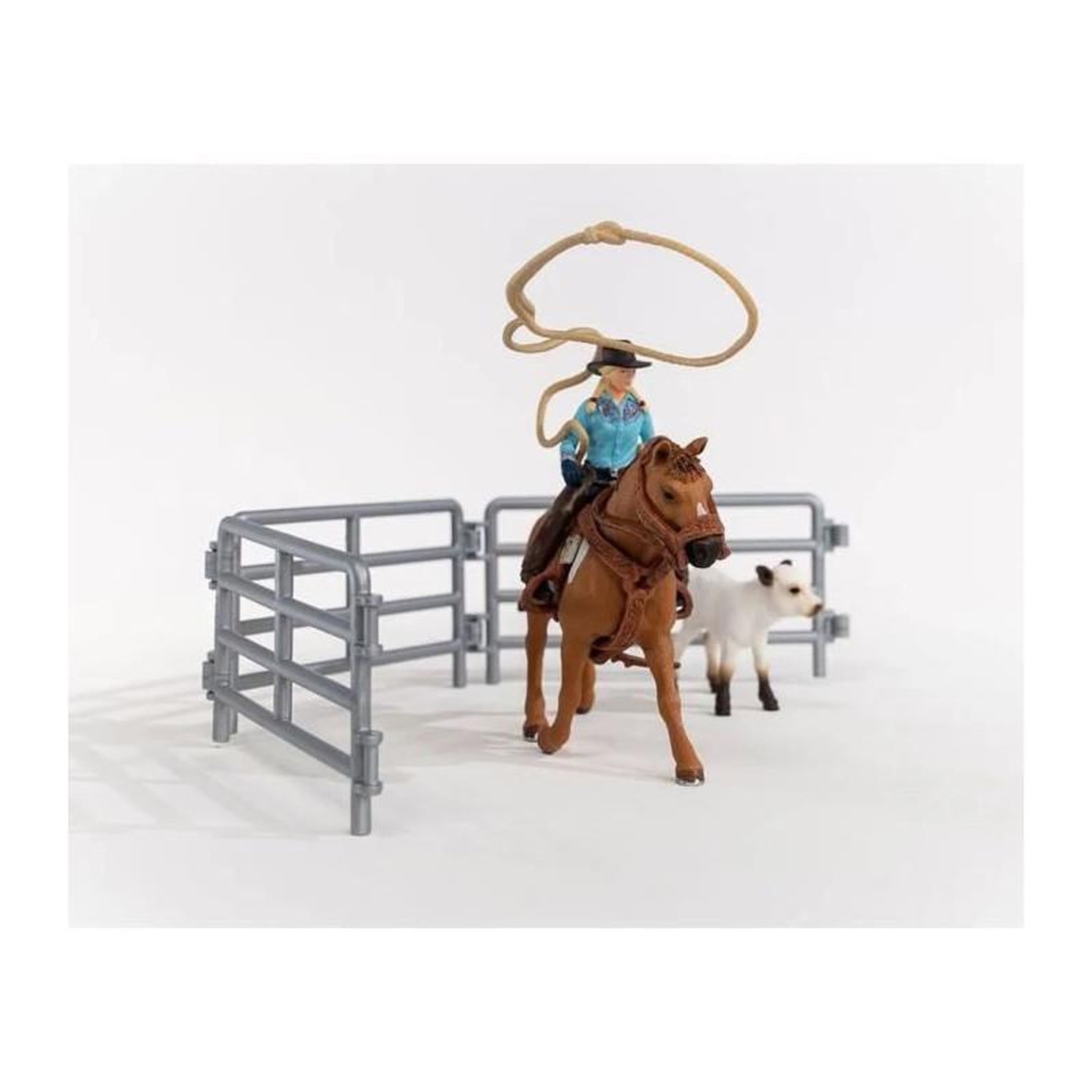 Voir la diapositive 6 : Schleich Equipe de Cowboy et leurs lassos - SCHLEICH - 42577 - A partir de 3 ans