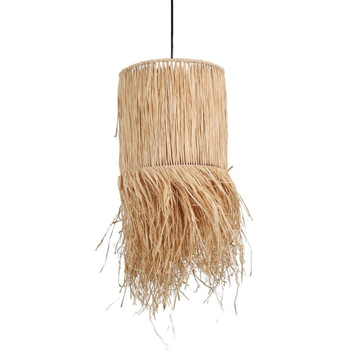 FORNORD Suspension Lungo raphia franges H60