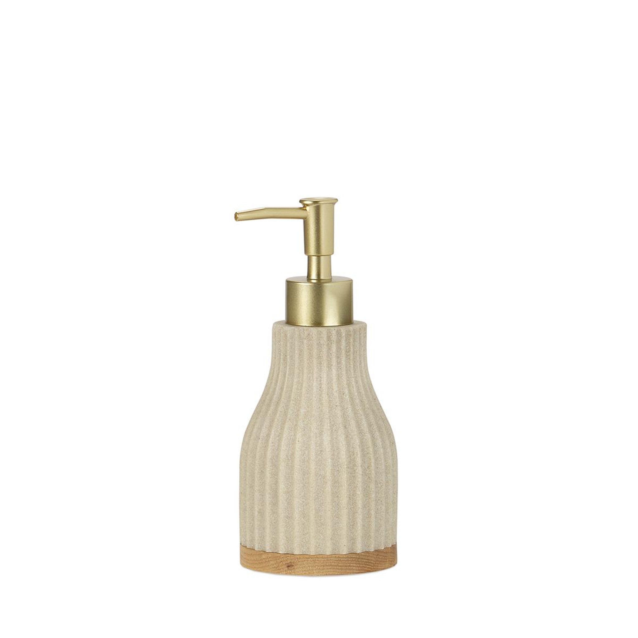 MAISON AUBERTIN Distributeur savon résine beige oceano