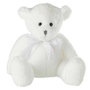 Voir la diapositive 1 : Paris Prix Peluche Enfant  Ourson Nœud  34cm Blanc