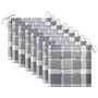 Voir la diapositive 5 : VIDAXL Chaises de jardin et coussins lot de 8 Bois acacia solide Gris