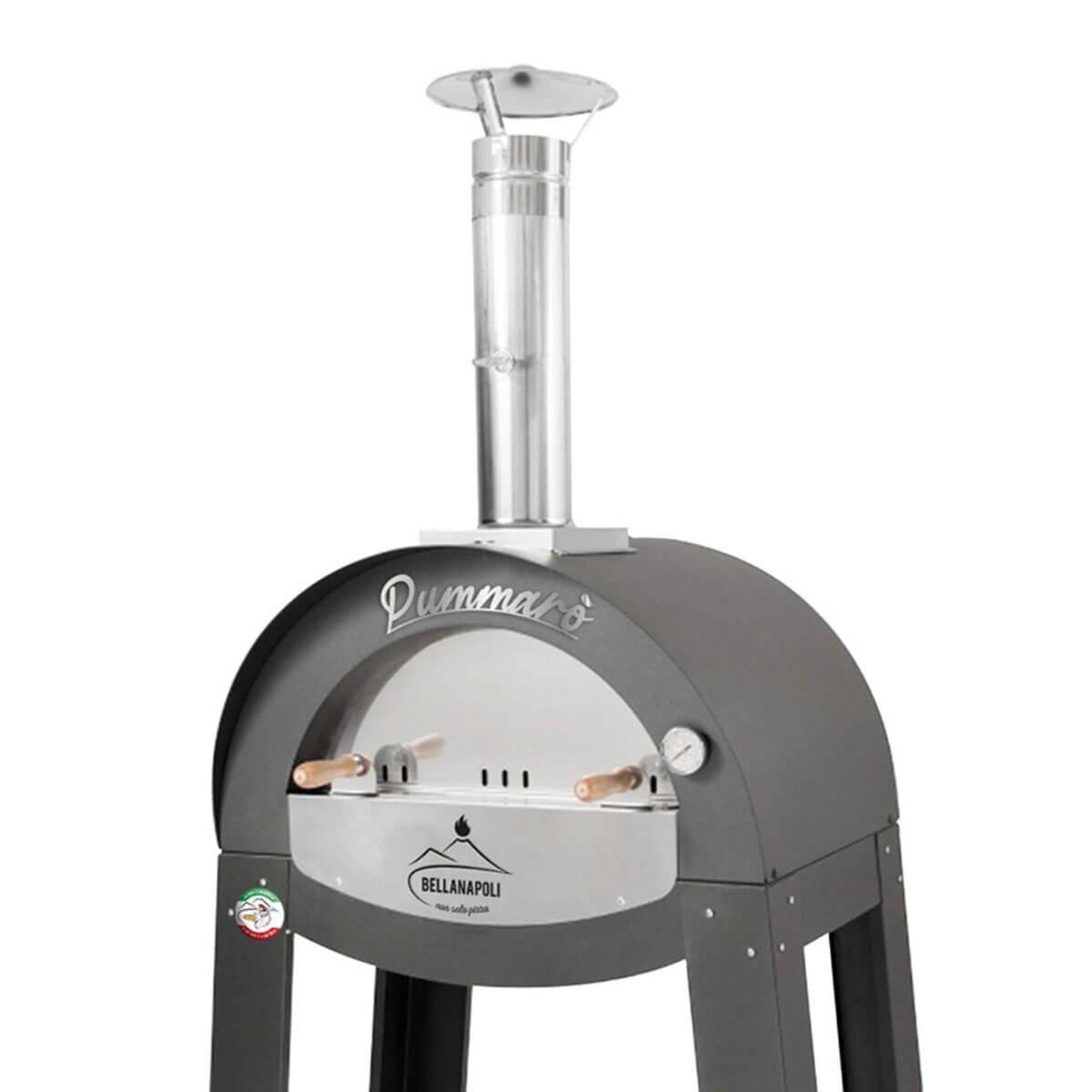 Voir la diapositive 2 : BELLANAPOLI Four à bois Professionnel Cuisson 2 Pizzas INOX 430 Haute qualité 130Kg 400°C Bellanapoli
