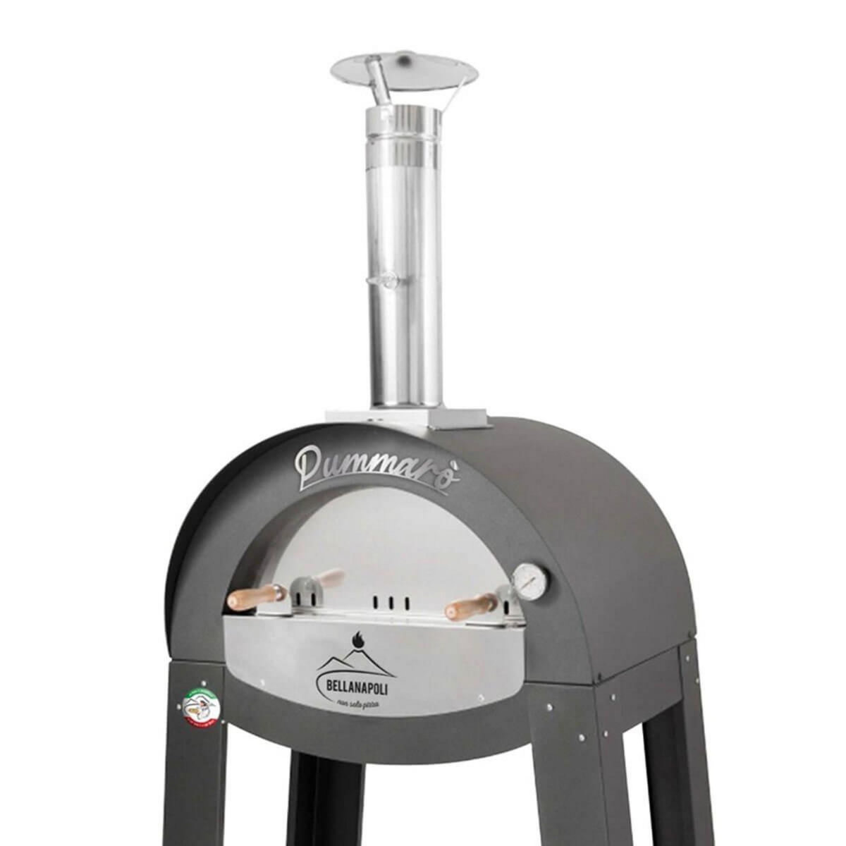 BELLANAPOLI Four à bois Professionnel Cuisson 2 Pizzas INOX 430 Haute qualité 130Kg 400°C Bellanapoli