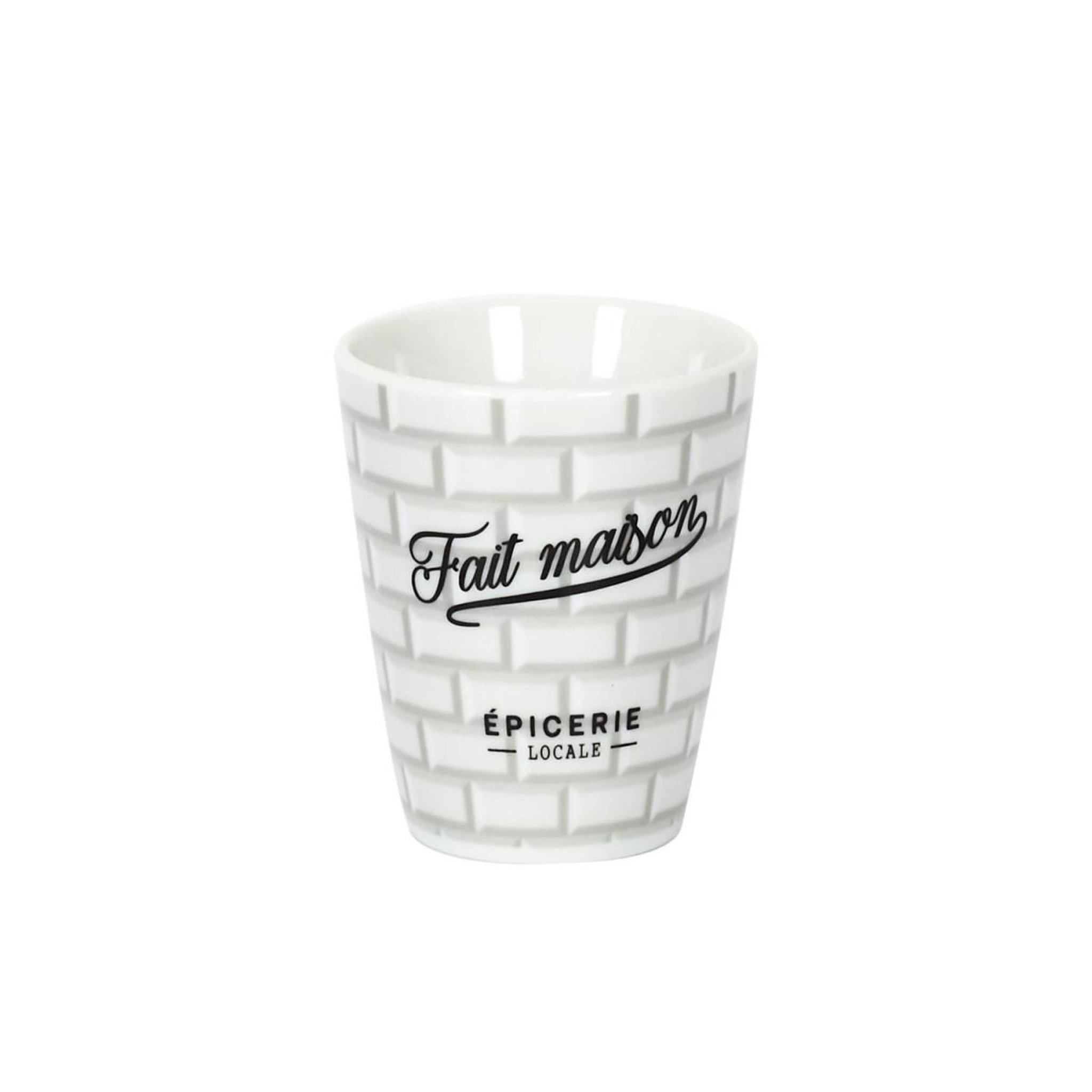 Voir la diapositive 2 : The Home Deco Factory Lot de 6 tasses à café  brooklyn  7cl blanc