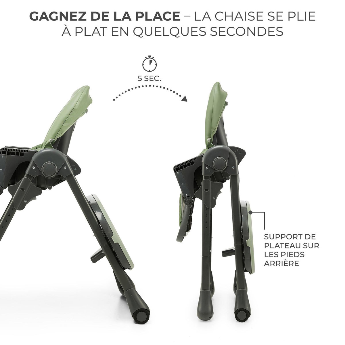 KINDERKRAFT Chaise haute 2en1 TUMMIE