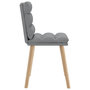Voir la diapositive 5 : VIDAXL Chaises a manger lot de 4 gris clair tissu
