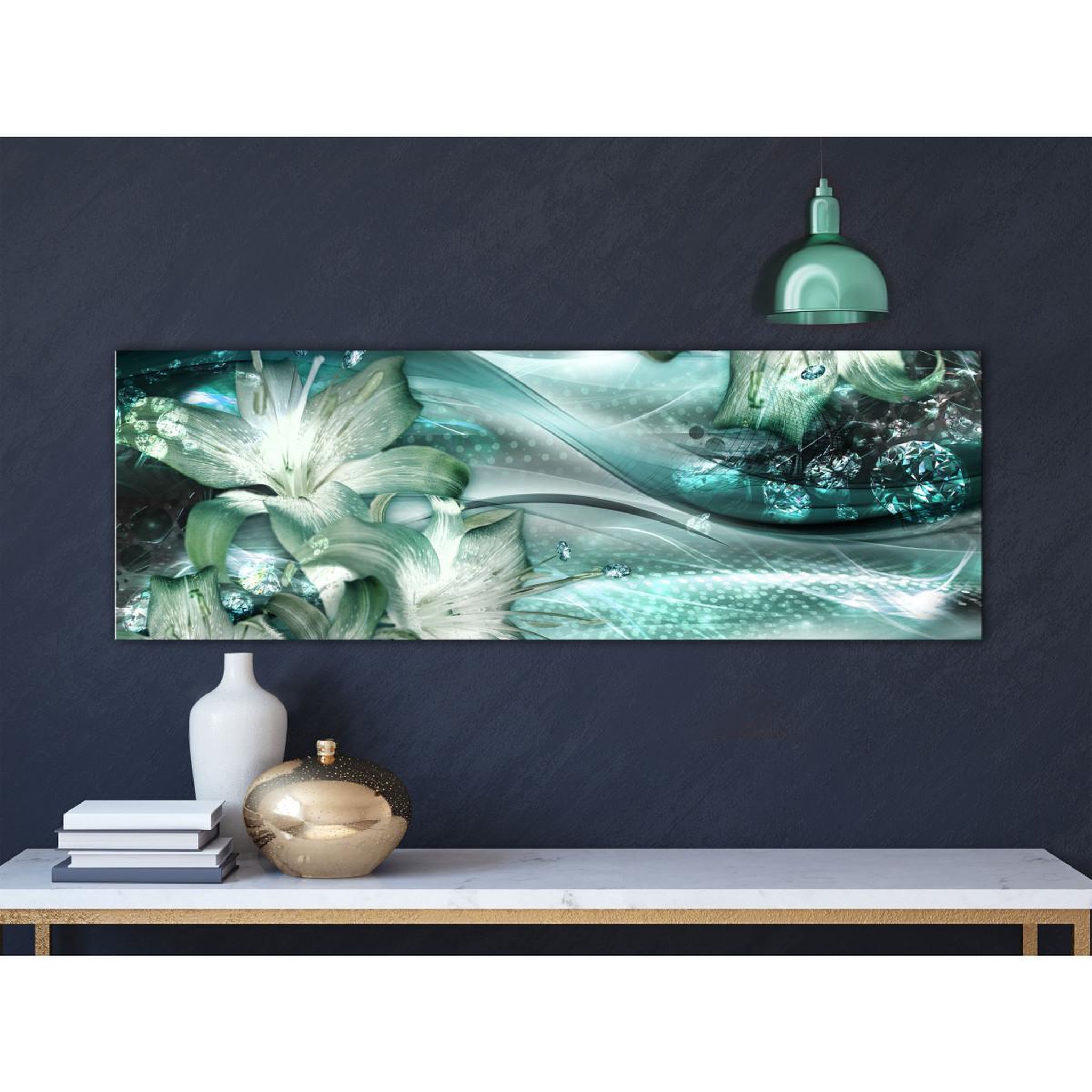 Voir la diapositive 2 : Paris Prix Tableau Imprimé  Emerald Dream Narrow