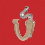 GIRPI Crochet de gouttière développé 25 cm pvc