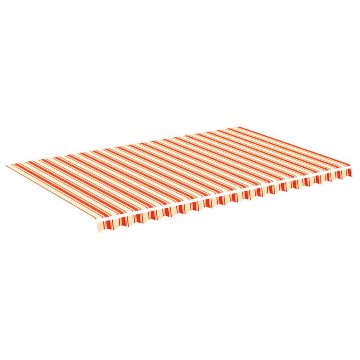 VIDAXL Tissu de remplacement pour auvent Jaune et orange 5x3 m
