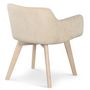 Voir la diapositive 5 : Paris Prix Fauteuil Scandinave Velours  Scanda  70cm Beige