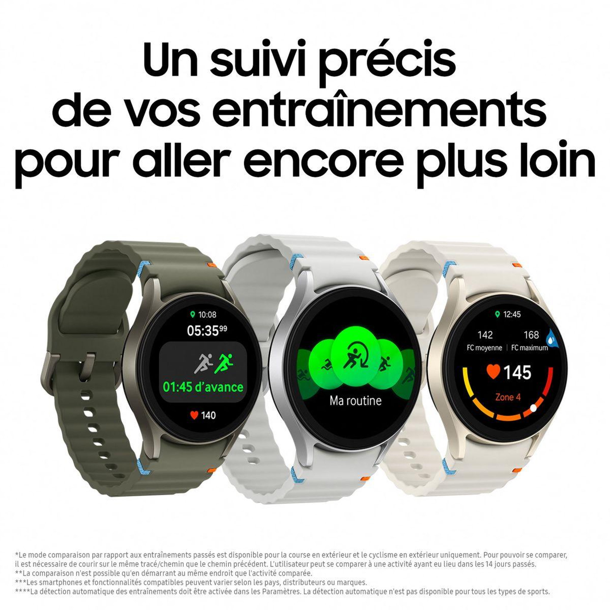 Voir la diapositive 5 : Samsung Montre connectée Galaxy Watch7 Vert 40mm 4G