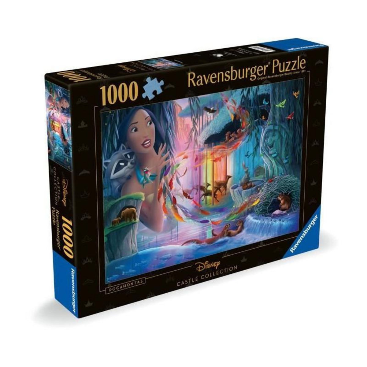 RAVENSBURGER Puzzle 1000 pieces Pocahontas, Collection Disney Princesses, des 14 ans, Disney, 12001344, Ravensburger