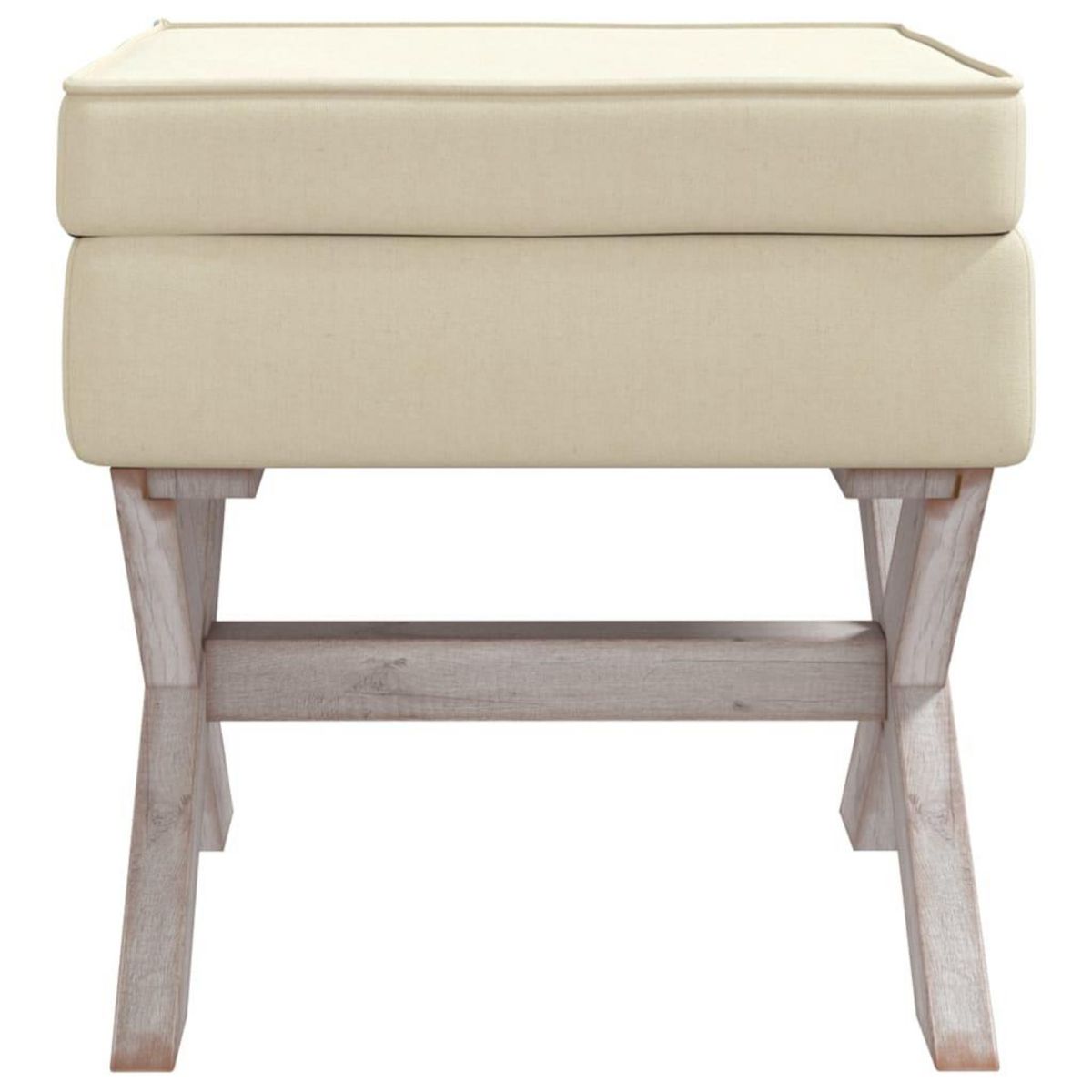 VIDAXL Tabouret de rangement 45x45x49 cm lin