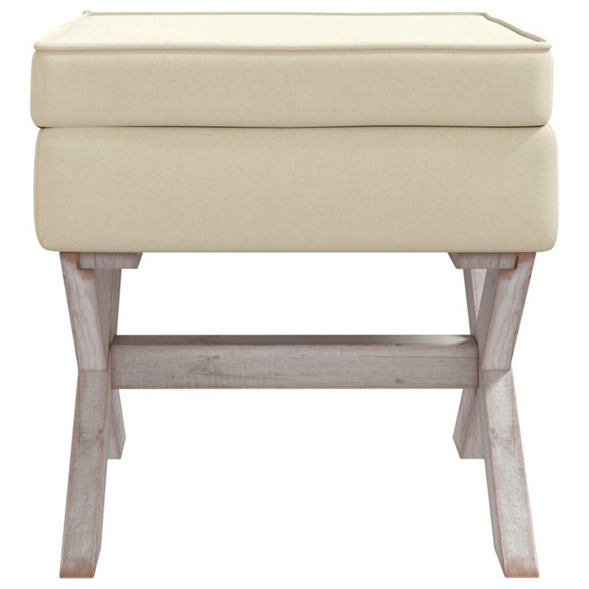 VIDAXL Tabouret de rangement 45x45x49 cm lin