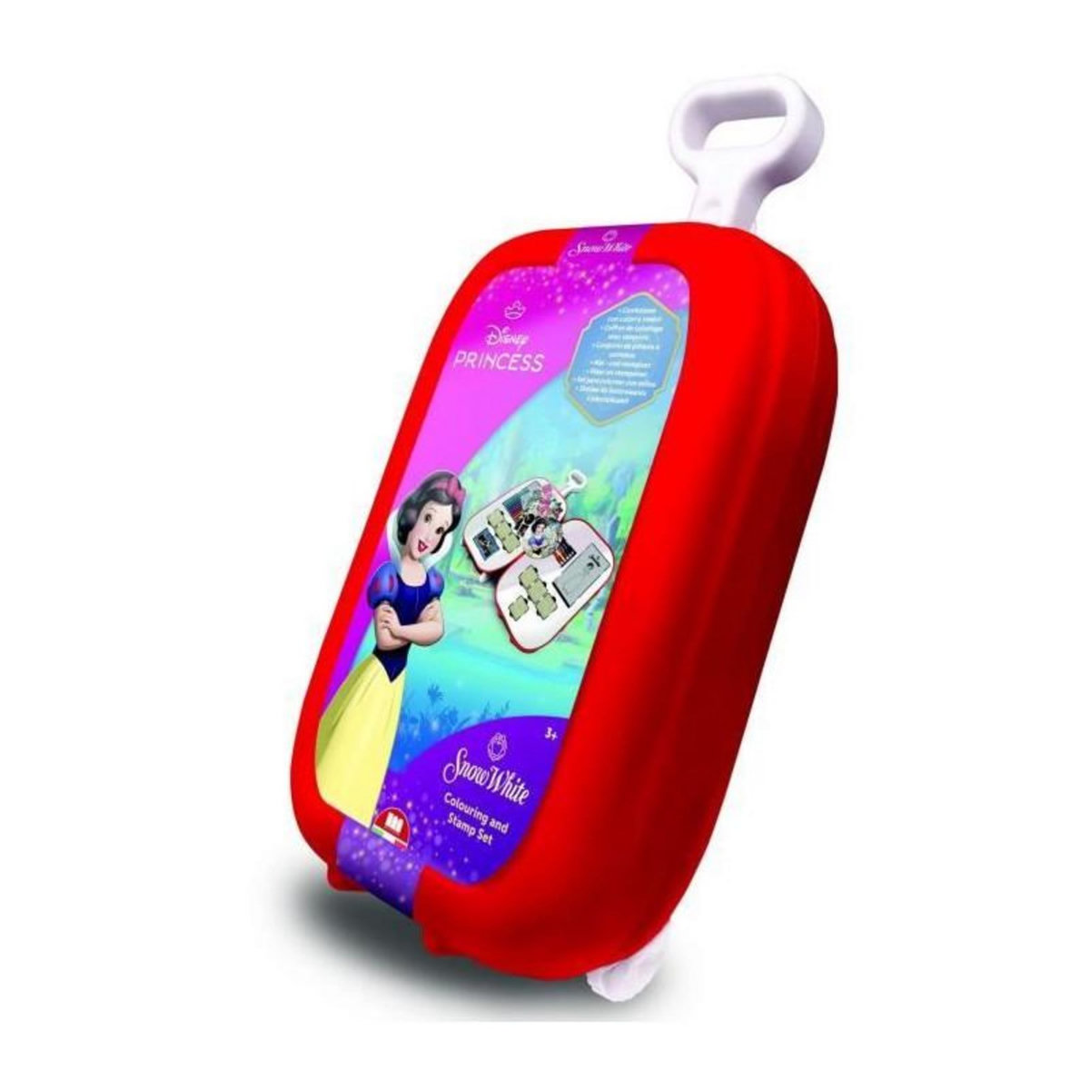 Multiprint Trolley - MULTIPRINT - 64351 - 7 tampons Blanche-Neige, 5 crayons, 18 feutres