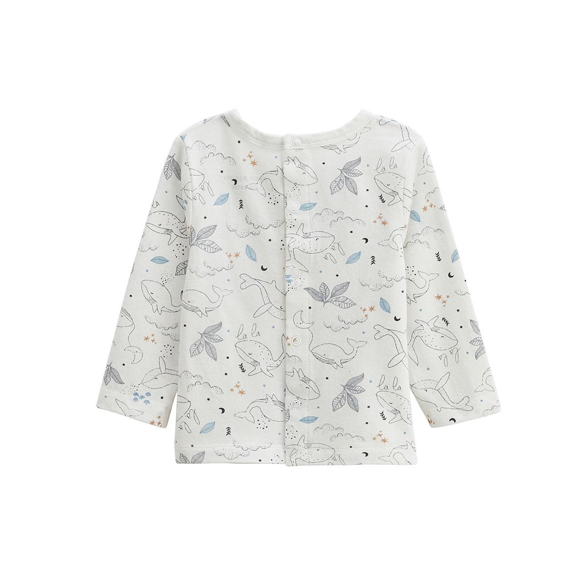 Voir la diapositive 4 : Petit Béguin Ensemble salopette bébé en coton matelassé et t-shirt Petite Balade