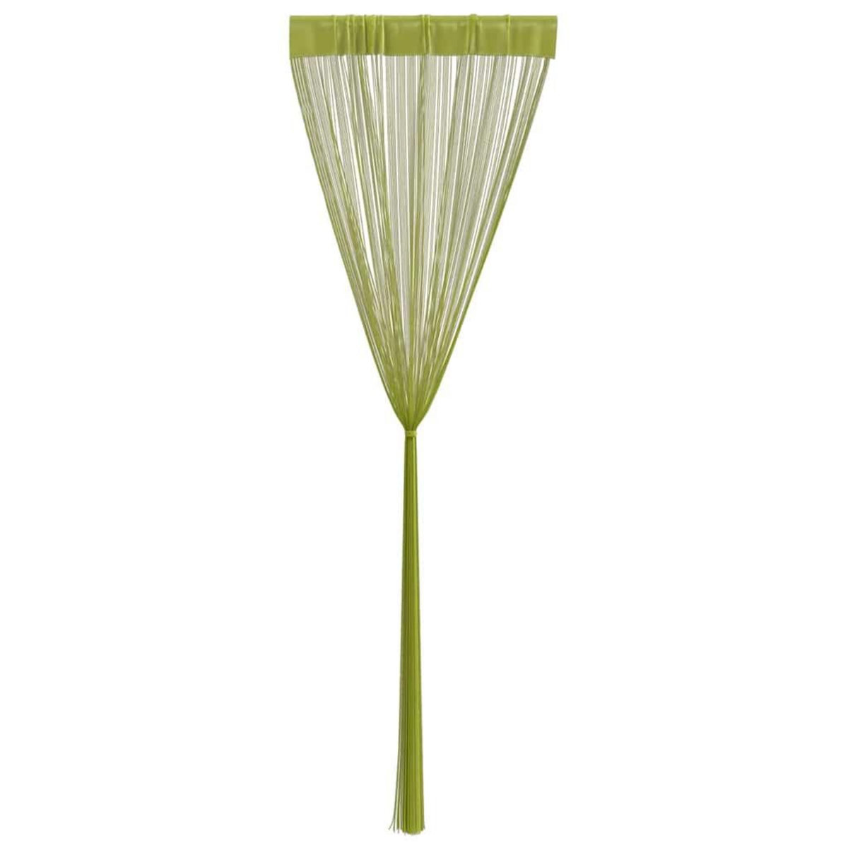 VIDAXL Rideau en fils 2 pcs 100 x 250 cm Vert